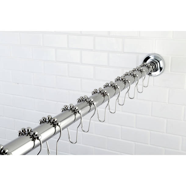 Kingston Brass Edenscape 72'' Straight Fixed Shower Curtain Rod & Hook